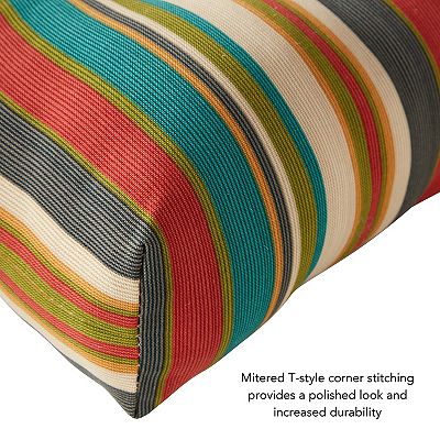 Greendale Home Fashions Square Outdoor Seat Pad 2pk 18-in x 18-in 2