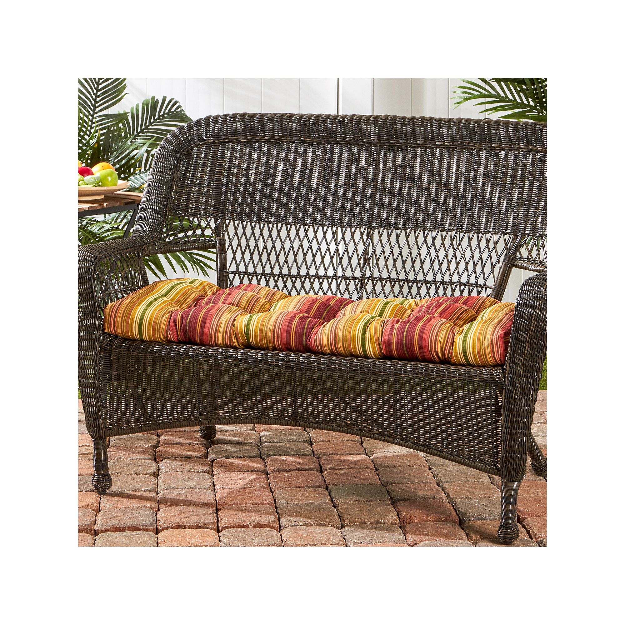 Greendale Home Fashions 44-in. Outdoor Porch Swing or Bench Cushion, Kinnab