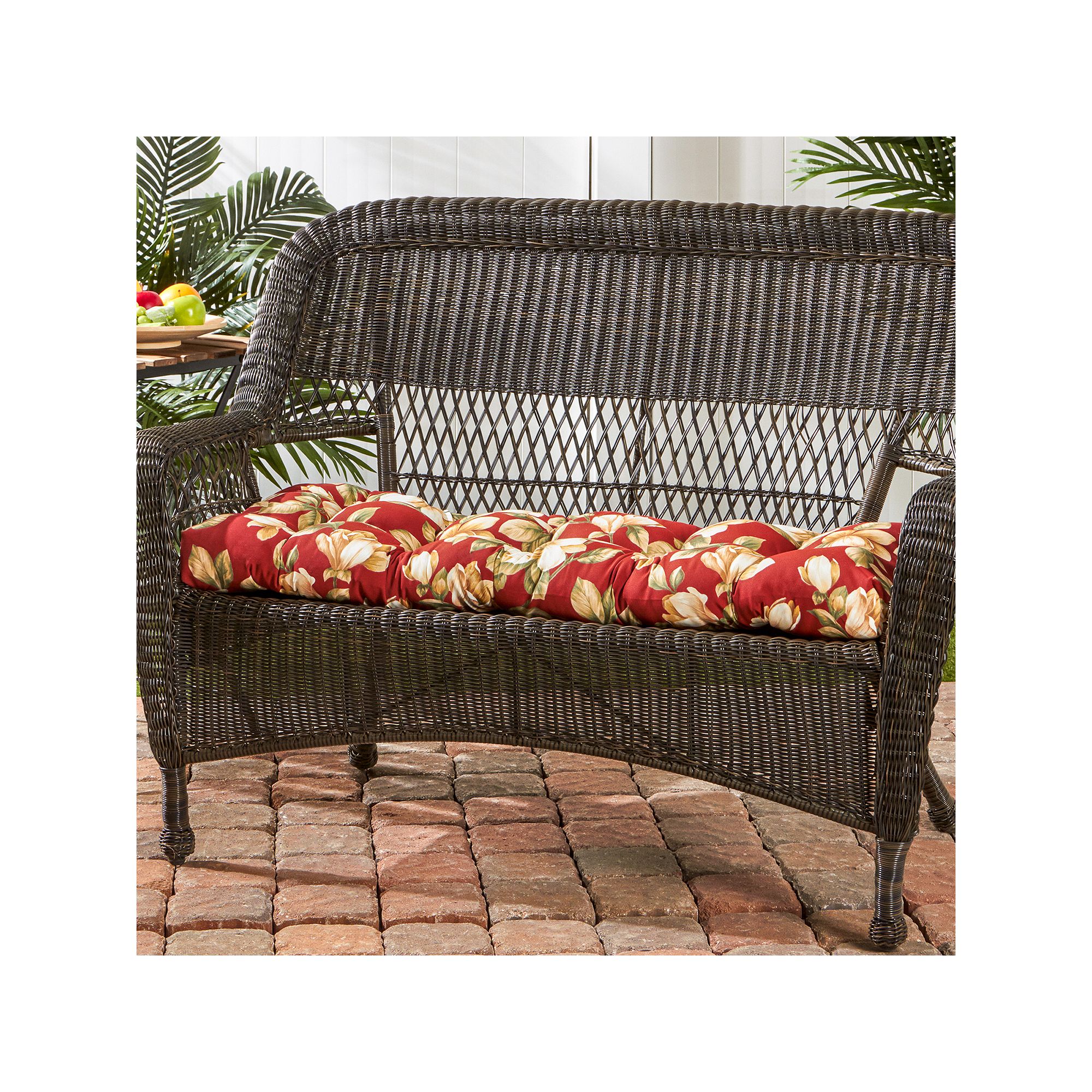 Greendale Home Fashions 44-in. Outdoor Porch Swing or Bench Cushion, Roma F