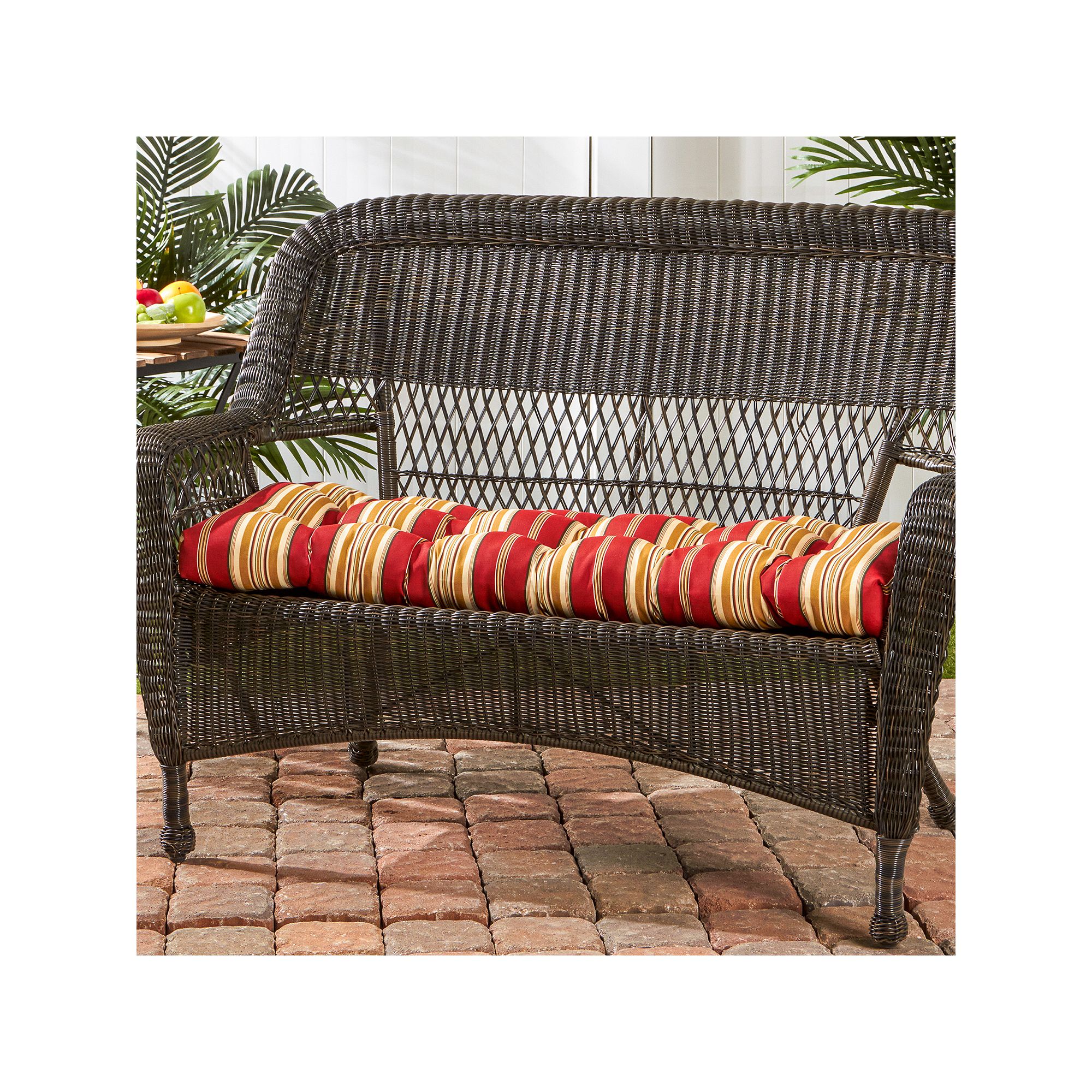Greendale Home Fashions 44-in. Outdoor Porch Swing or Bench Cushion, Roma S