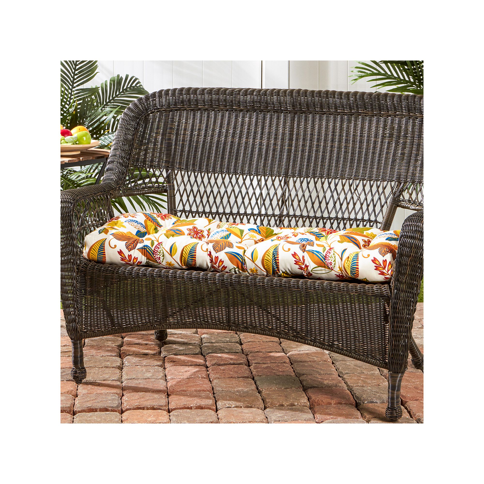 Greendale Home Fashions 44-in. Outdoor Porch Swing or Bench Cushion, Skywor