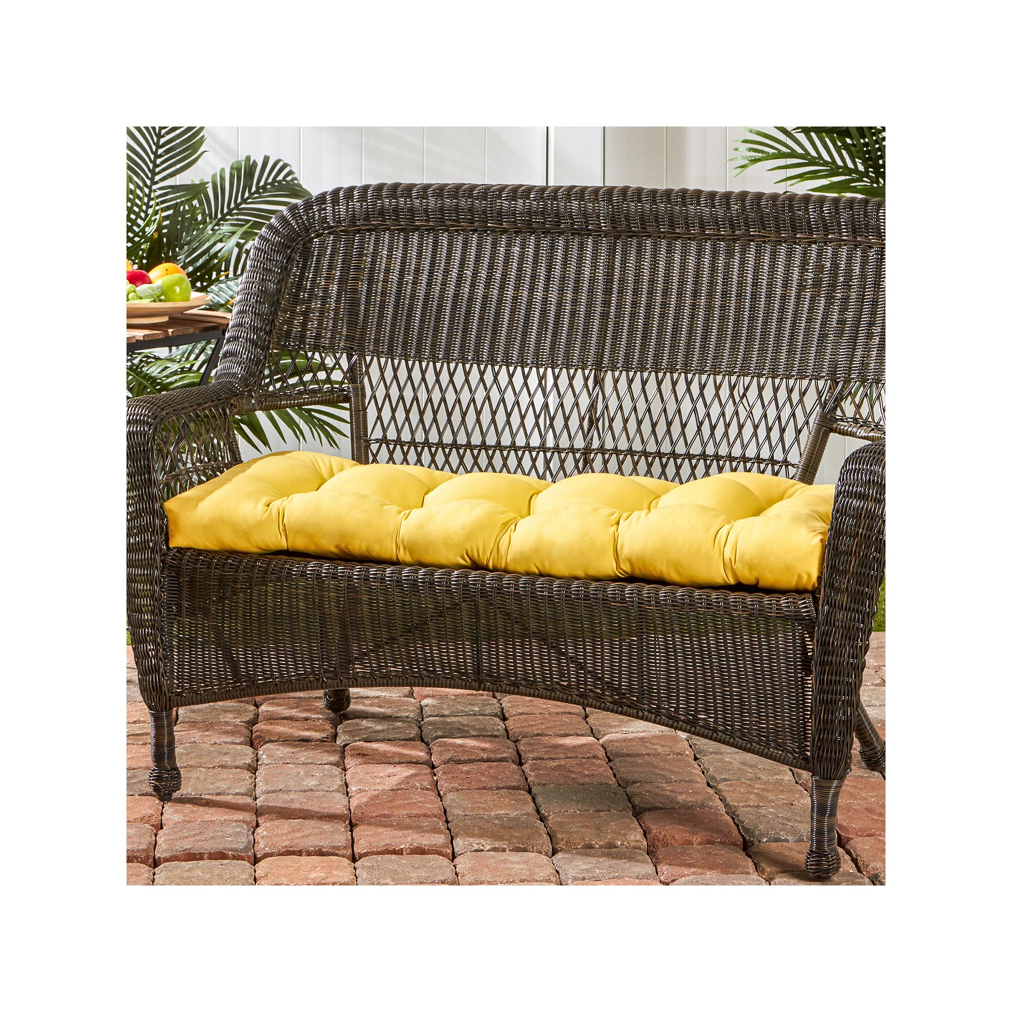 Greendale Home Fashions 44-in. Outdoor Porch Swing or Bench Cushion, Sunglo