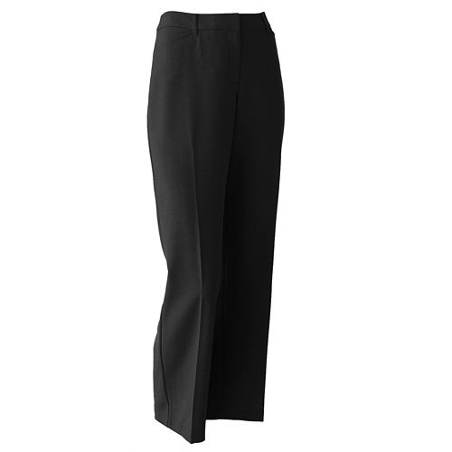 Petite 212 Collection Straight-Leg Twill Pants