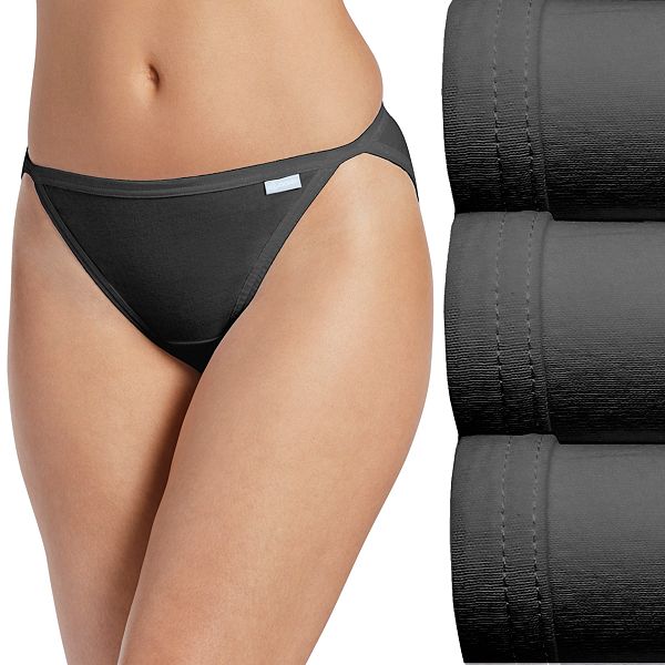 NEW Jockey Elance Cotton Comfort Panties Women’s Underwear Bikinis 3 Pair Size 6 