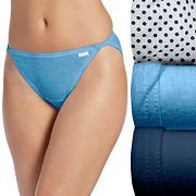 Women Jockey 3-Pack String Bikinis (Plum Heather) 100% Cotton Comfort  Underwear