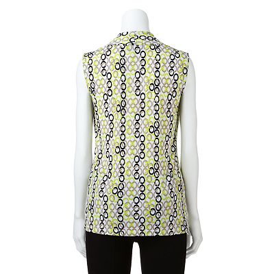 DANA BUCHMAN トップス Women's Dana Buchman Printed Splitneck Top