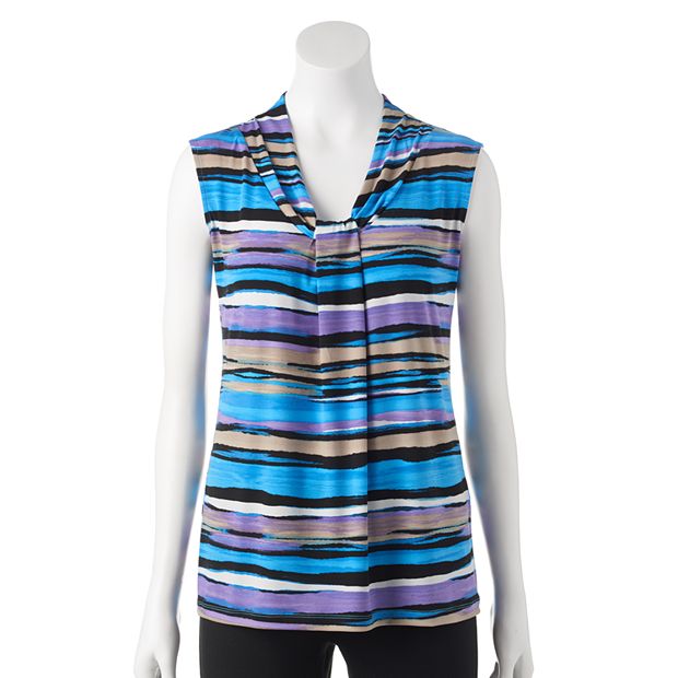 DANA BUCHMAN トップス Women's Dana Buchman Knot-Front V-Neck Top