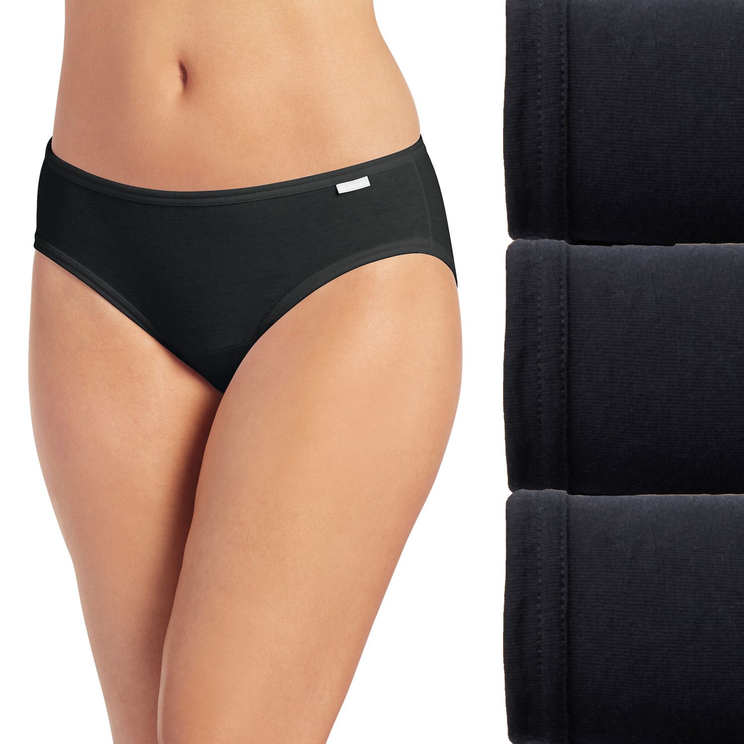 black cotton underwear