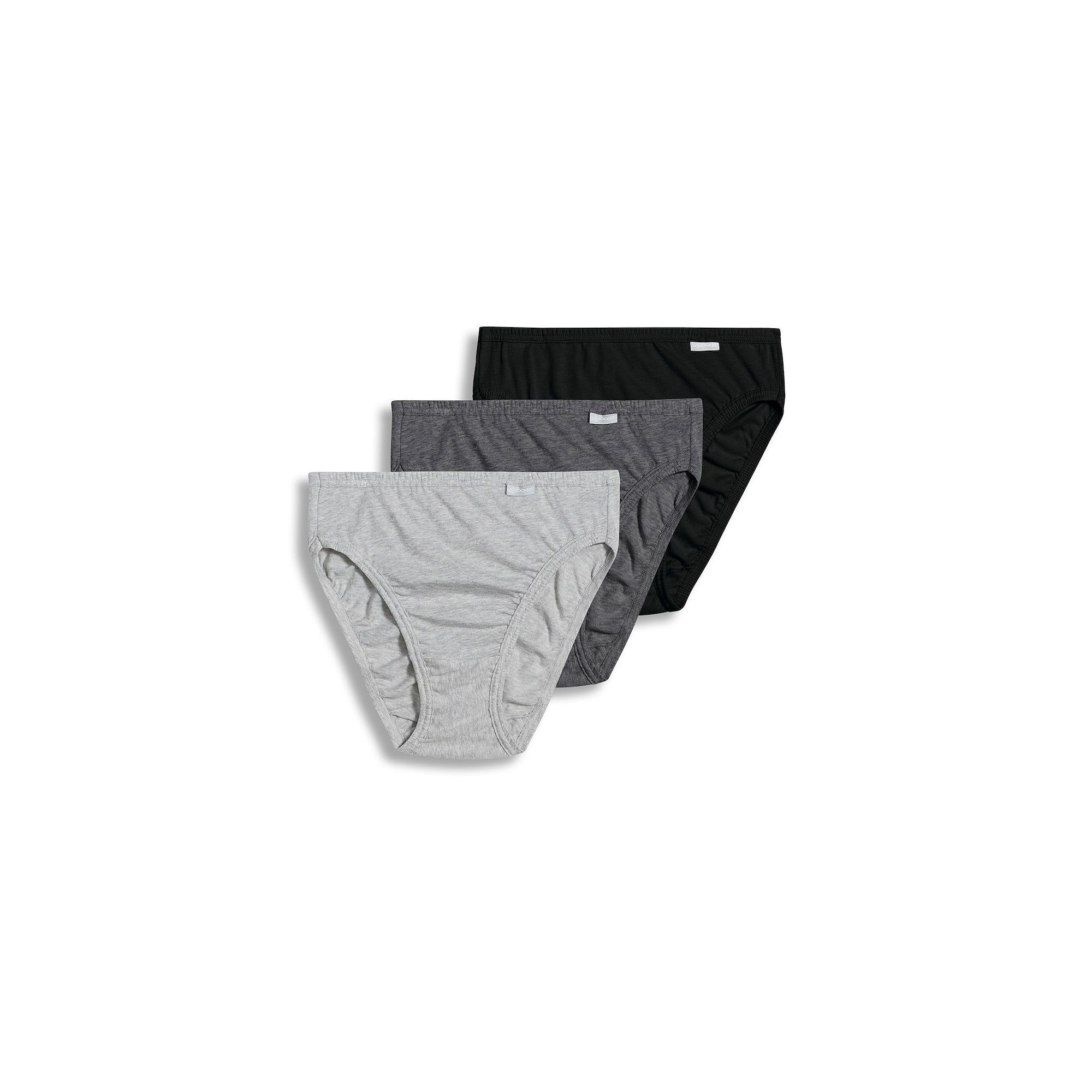 Womens Jockey® Elance 3-Pack French Cut Panty Set 1485, Gray Asst