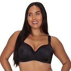 Playtex Secrets Balconette Full-Figure Wireless Bra Black 38C