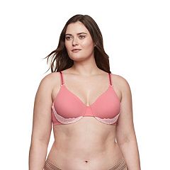 Agnes Orinda Women's Plus Size Underwire Lace Push-Up Adjustable Straps Bra  and Panty Set Pink 38E