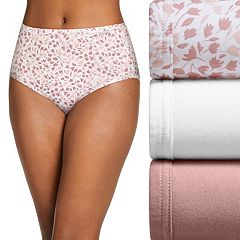Jockey Women's Underwear Plus Size Classic French Cut - 3 Pack, Light  Pink/Floral Fields/Lavender, 10