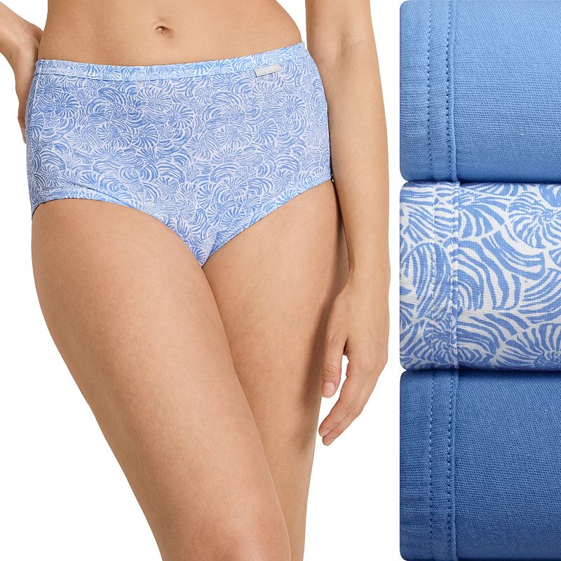 Plus Size Jockey® Elance 3-pk. Briefs Panty Set 1486, Women's, Size: 9, Spiraling Shells