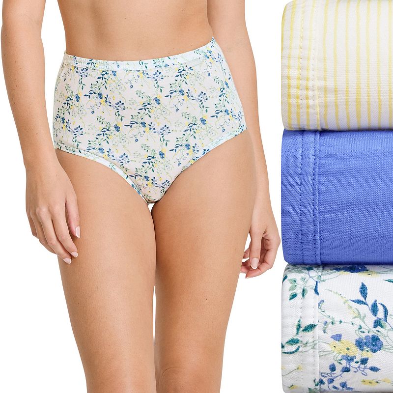Plus Size Jockey® Elance 3-pk. Briefs Panty Set 1486, Women's, Size: 9, Yllw Strp