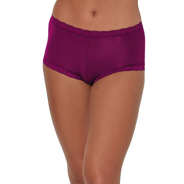 Maidenform® One Fab Fit® Microfiber Boyshort Underwear with Lace 40760 - Autumn Orchid (6)