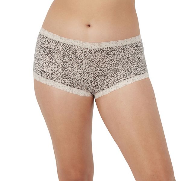 Maidenform® One Fab Fit® Microfiber Boyshort Underwear with Lace 40760 - Classic Leopard (5)