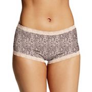 Maidenform One Fab Fit Microfiber Boyshort Underwear With Lace Gloss 8 -  Yahoo Shopping