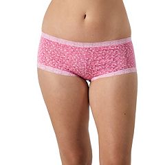 Maidenform Women's Dream Cotton with Lace Boyshort, Pink About It, 6 :  : Clothing, Shoes & Accessories