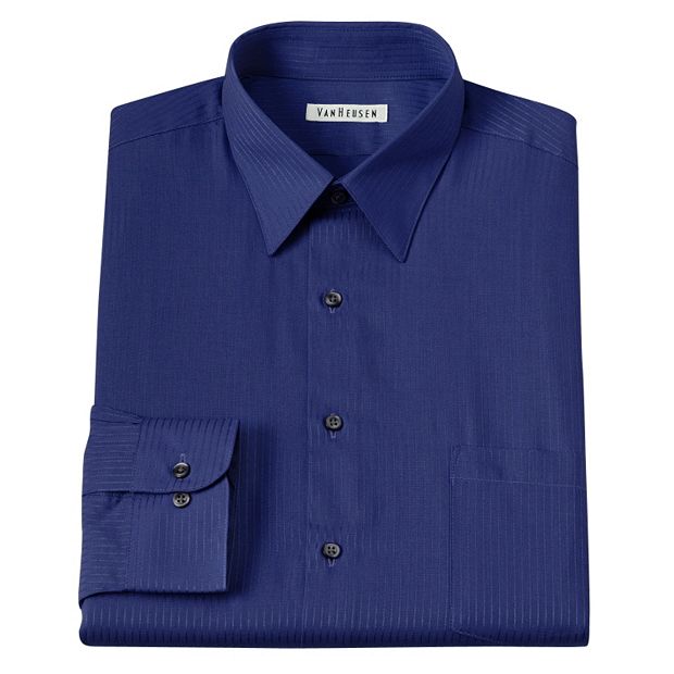 Van Heusen Formal Shirts, Men Navy Regular Fit Check Full Sleeves Formal  Shirt for Shirts at Vanheusenindia.abfrl.in