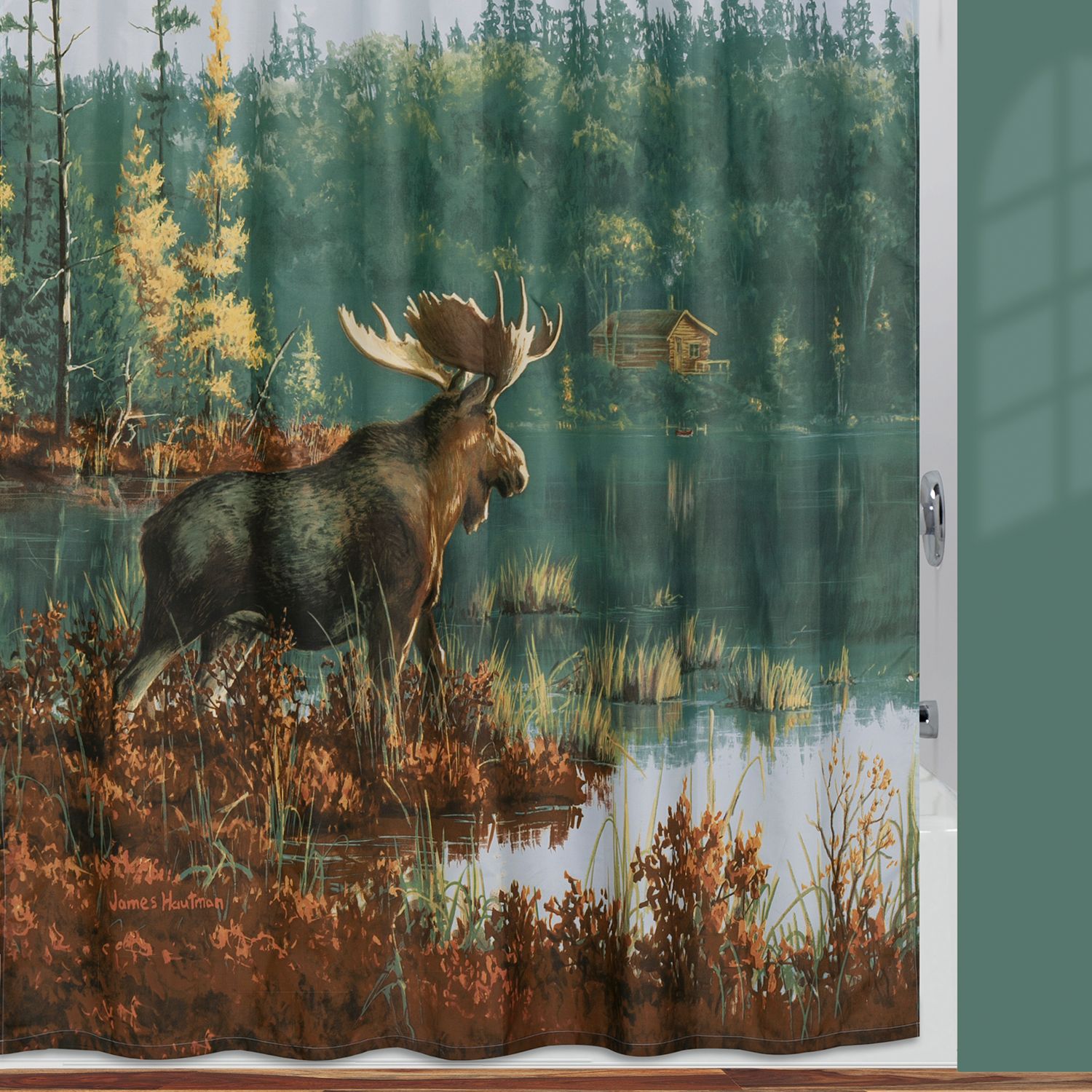 moose shower curtain