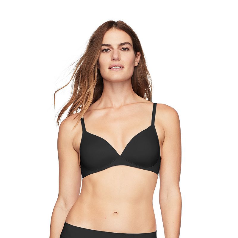 Warners Elements of Bliss® Support and Comfort Wireless Lift T-Shirt Bra 1298, Women's, Size: 36 D, Rich Black