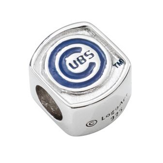 LogoArt Chicago Cubs Sterling Silver Bead