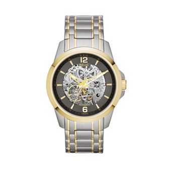 Relic by Fossil Men's Two Tone Stainless Steel Automatic Skeleton Watch