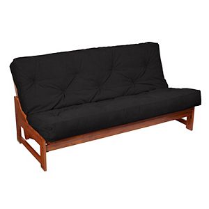 8-in. Faux Suede Futon Mattress