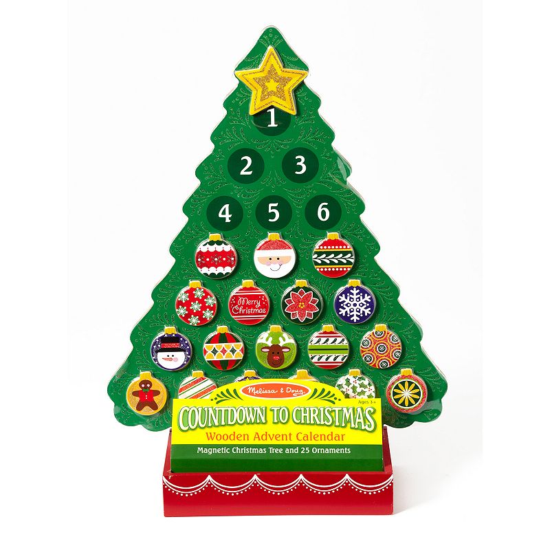 95241984 Melissa & Doug Christmas Wooden Advent Calendar, M sku 95241984