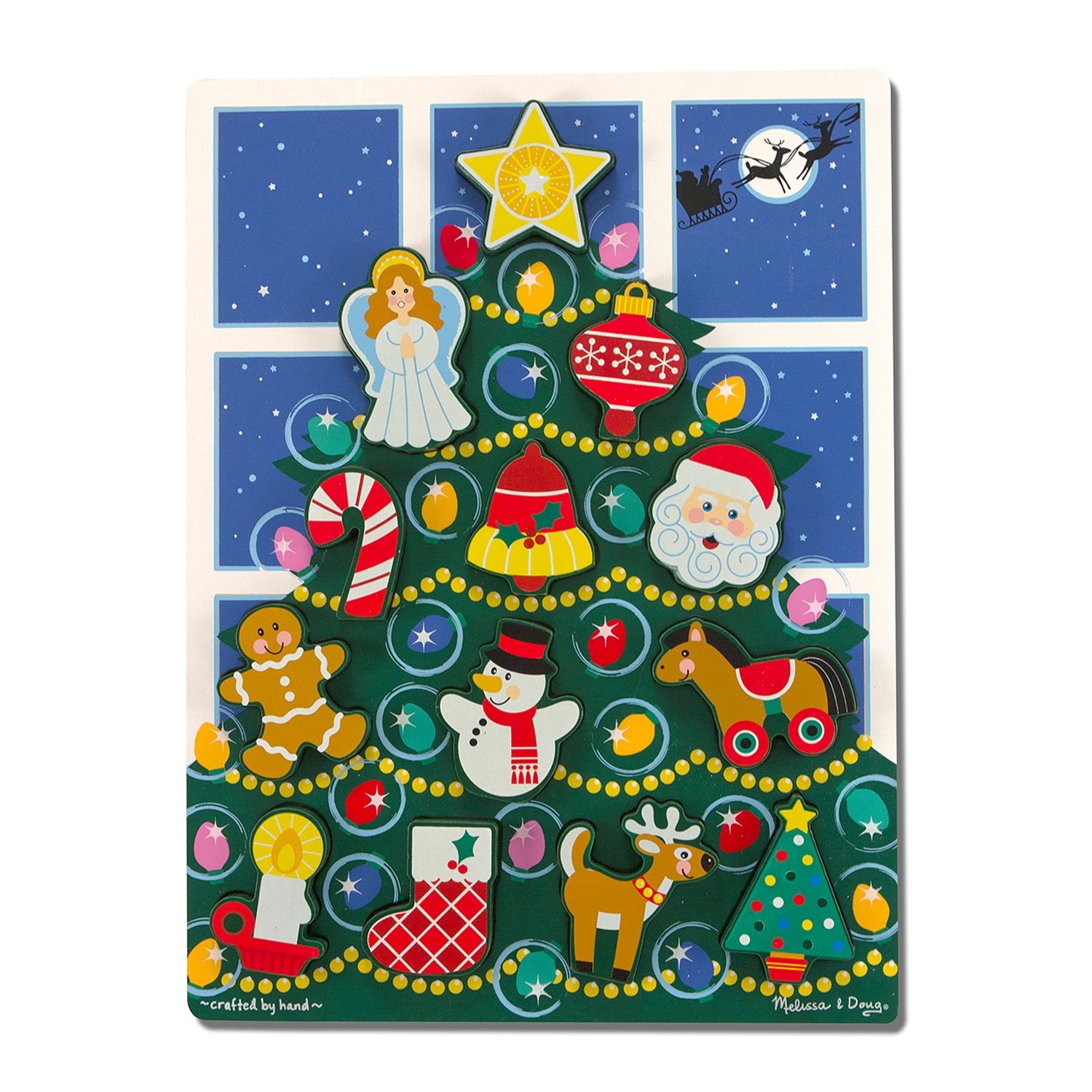 melissa and doug christmas tree puzzle