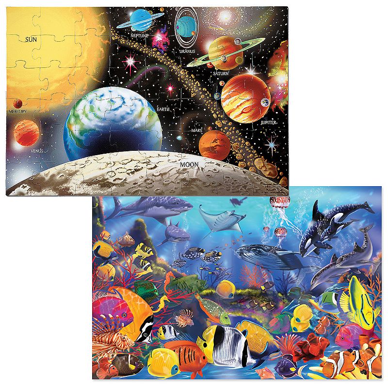 95246410 Melissa & Doug 2-pk. Planets & Sea Life Puzzles, M sku 95246410
