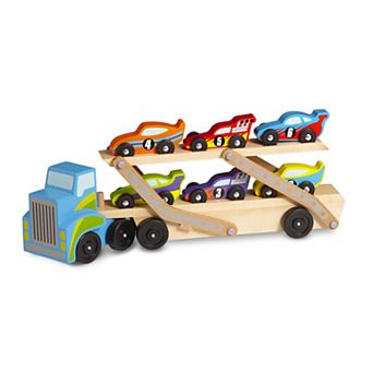 Melissa & Doug Race Car Carrier Truck