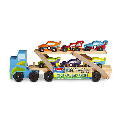 Melissa & Doug Race Car Carrier Truck 