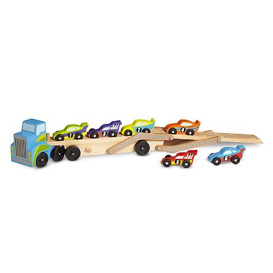 Melissa & Doug Race Car Carrier Truck 