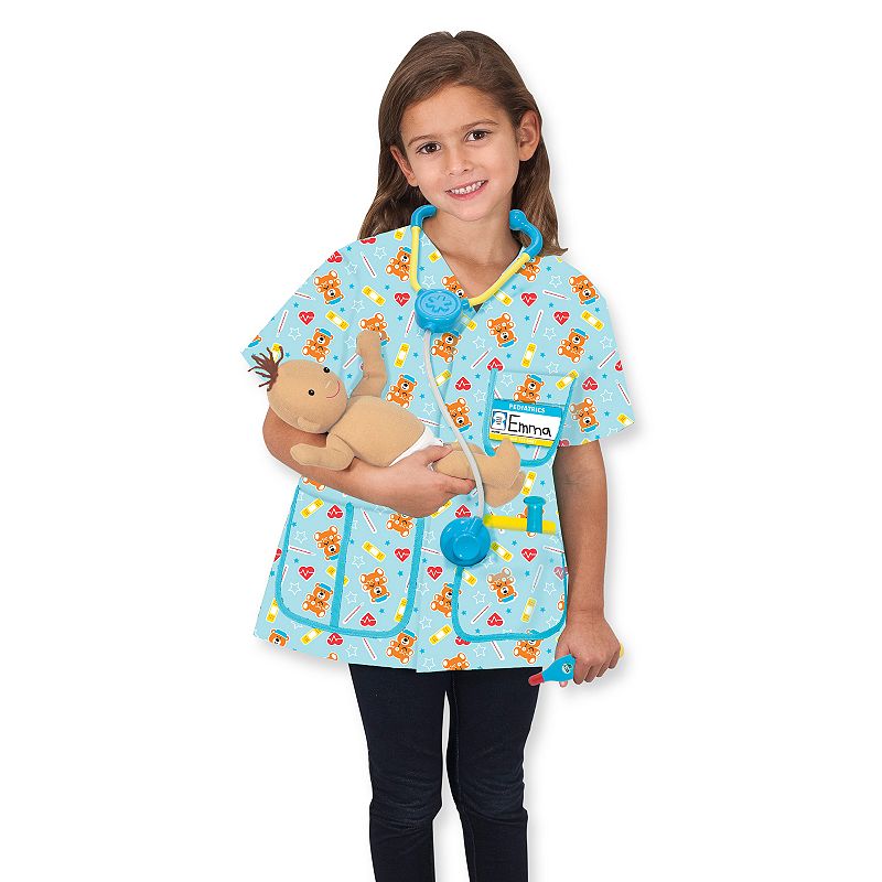 Melissa & Doug Pediatric Nurse Role Play Costume, Multicolor