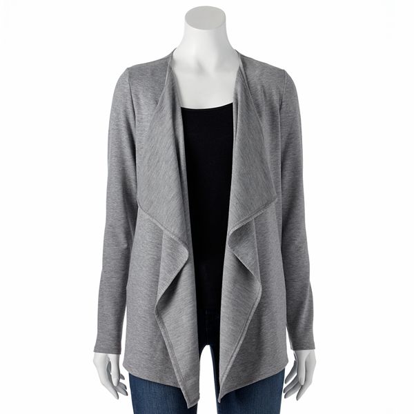 Sonoma Goods For Life® Open-Front French Terry Cardigan - Women's