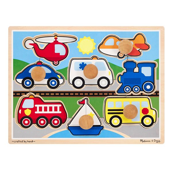 Melissa & Doug Vehicles Jumbo Knob Vehicles Puzzle