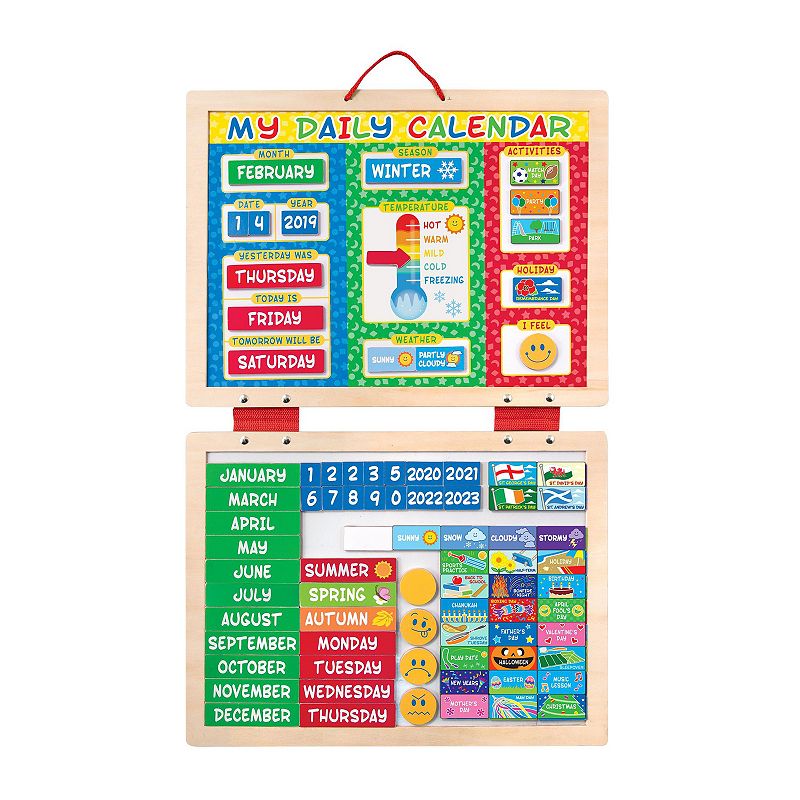 Melissa & Doug My First Daily Magnetic Calendar, Multicolor