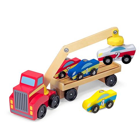 Детские игрушки Melissa & Doug Magnetic Car Loader Set
