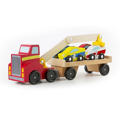 Melissa & Doug Magnetic Car Loader Set