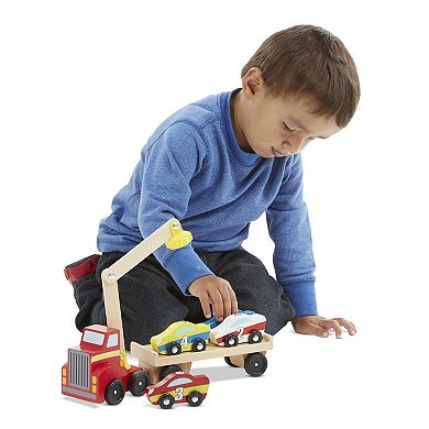 Melissa & Doug Magnetic Car Loader Set