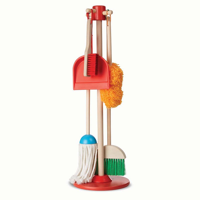 Melissa & Doug Lets Play House! Dust, Sweep and Mop Set, Multicolor
