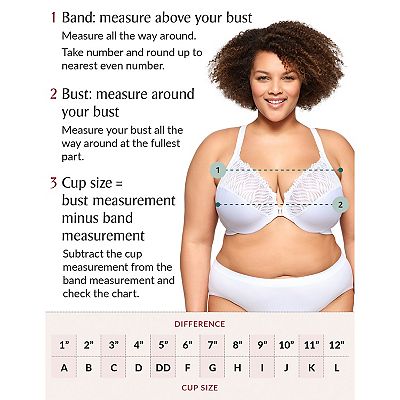 Plus Size Glamorise Full-Figure Wonderwire Front-Close