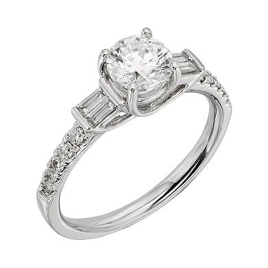 IGL Certified Colorless Diamond Engagement Ring in 18k White Gold (1 1/4 ct. T.W.)