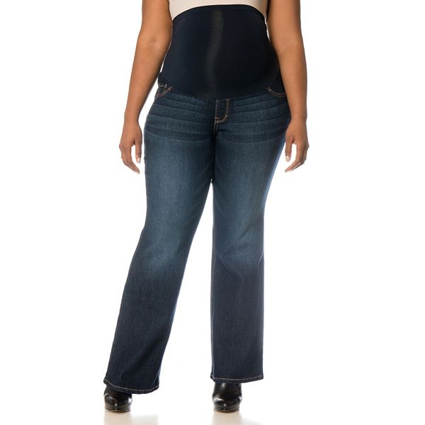 Plus Size Maternity Oh Baby by Motherhood™ Secret Fit Belly™ Bootcut Jeans