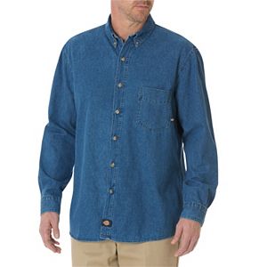 Men's Dickies Denim Button-Down Work Shirt