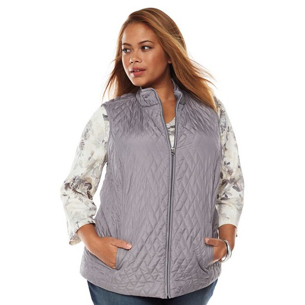 Plus Size Croft Barrow Quilted Vest