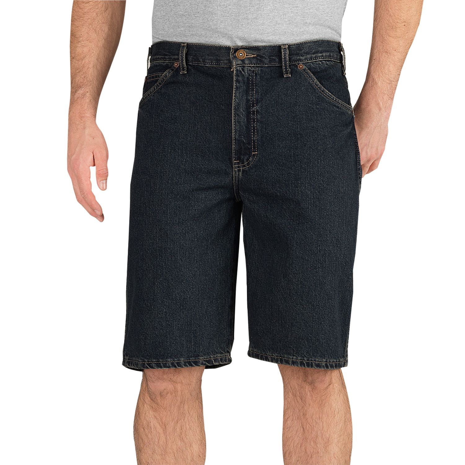 regular fit denim shorts