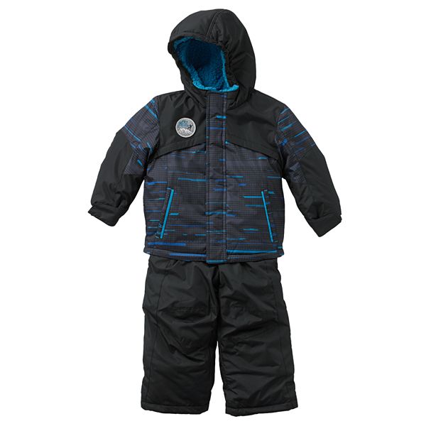 ZeroXposur Geometric Puffer Jacket & Bib Snowpants Set - Toddler
