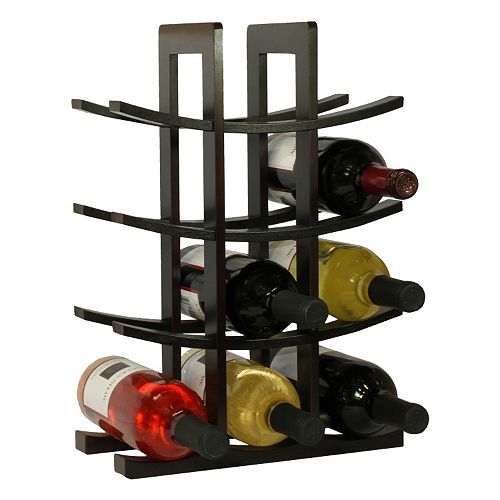 Oceanstar 12Bottle Bamboo Wine Rack